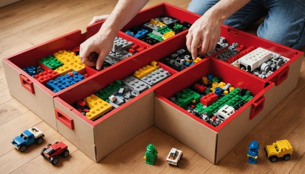 Boîte spécifique pour lego : rangement malin et ludique