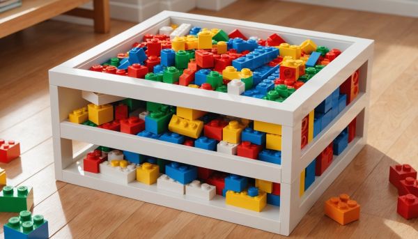 Boîte spécifique pour lego : rangement malin et ludique